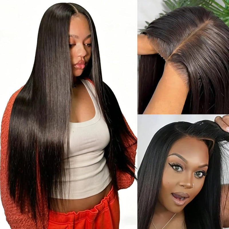 ⚡ Final Hours – Up to 57% Off🌷💥Straight HD Transparent Lace Front Wigs Human Hair