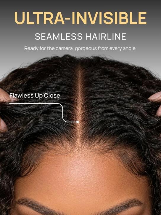 Chestnut Brown Burmese Curly Glueless Wig | 7×5 Lace