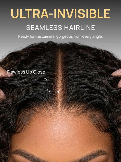 Chestnut Brown Burmese Curly Glueless Wig | 7×5 Lace